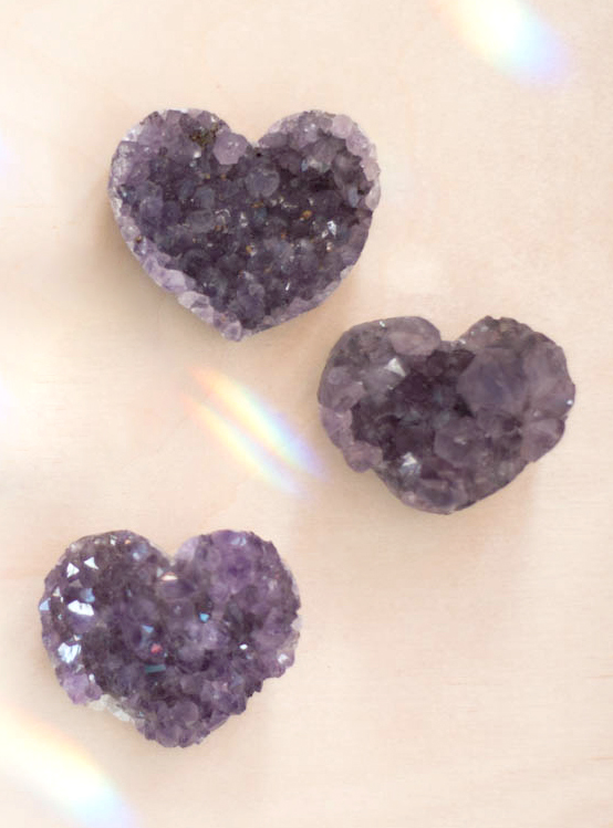 Uruguay Amethyst Heart medium